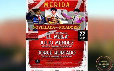 Mérida celebrará una extraordinaria novillada con picadores para el sábado 22 de febrero