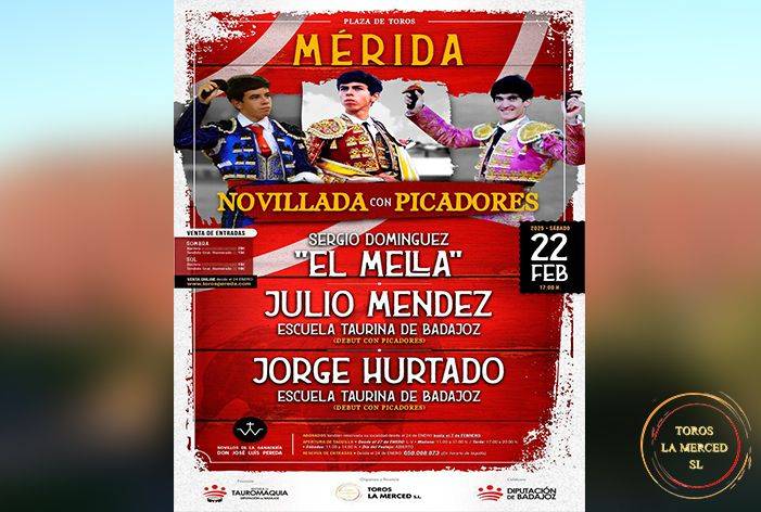 Mérida celebrará una extraordinaria novillada con picadores para el sábado 22 de febrero