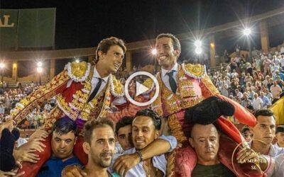 Un colosal David de Miranda revienta Las Colombinas con un soberbio Roca Rey, a hombros en Huelva