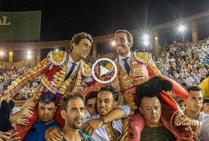Un colosal David de Miranda revienta Las Colombinas con un soberbio Roca Rey, a hombros en Huelva