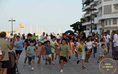 Punta Umbría se vuelca con el encierro infantil de Toros La Merced en una gran fiesta para las nuevas generaciones