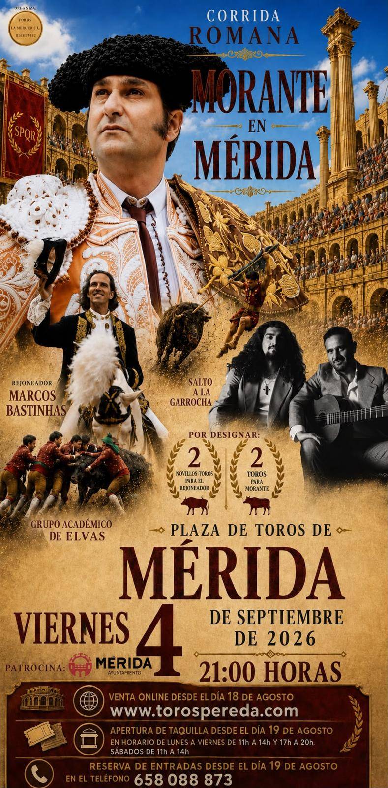 Cartel Mérida Corrida Romana